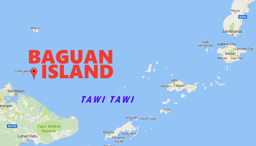 Map Baguan Island