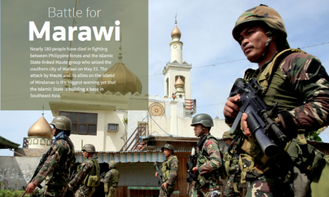 Soldiers mosque Marawi City