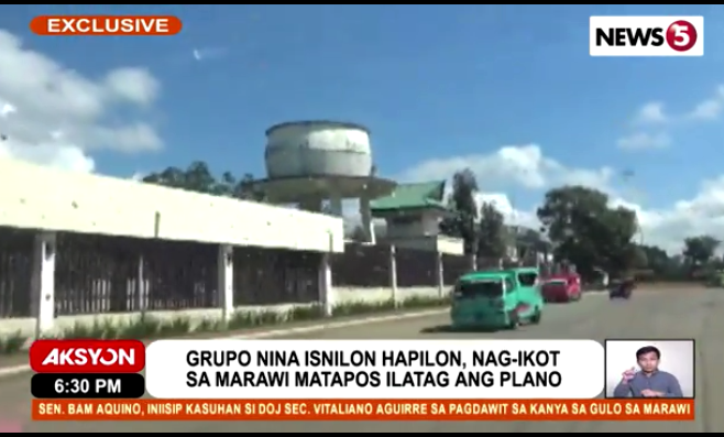 Marawi assault planning water tower