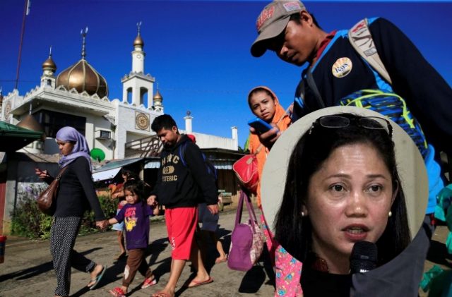 Marawi evacuating inset Arlene Brosas