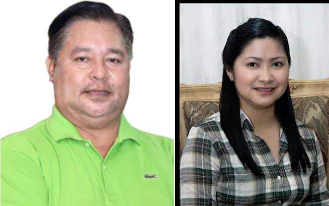 Combo images of Mayor Reynaldo Parojinog and his daughter Vice Mayor Nova Parojinog Echaves. FROM