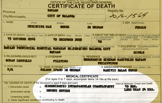 Christine_death_certificate