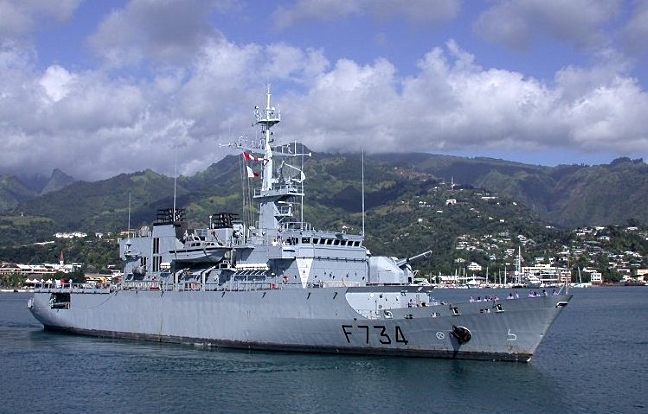 The French Navy frigate Vendemiaire