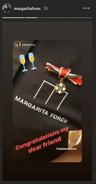 Margarita Fores' medal 