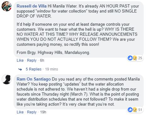 Manila Water complaints