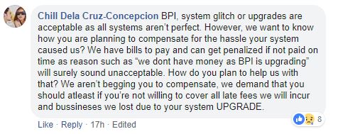 Comment 1 from BPI problem story