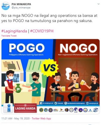 Pogo Propaganda Philippine Information Agency Deletes Tweet Praising