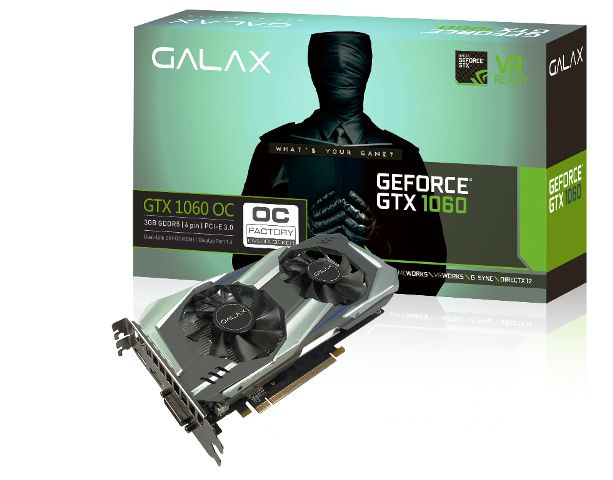 OVERVIEW | Galax GeForce GTX 1060 OC 3GB
