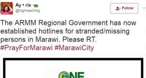 ARMM Marawi hotlines