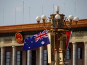 China Australia flags