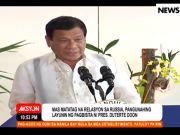 Duterte pre departure for Russia