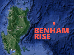 Benham Rise map