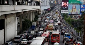 EDSA rush hour traffic