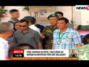 Duterte walks through crowd