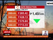 Lower June 2017 electricity bill