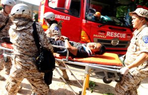 QCDRRMO rescue drill