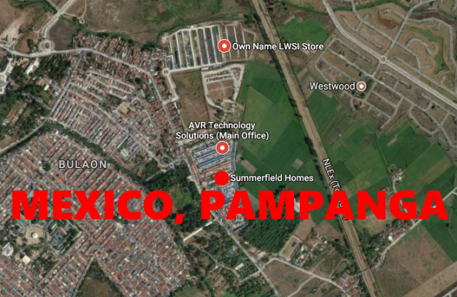 GoogleMap Summerfield Homes Mexico Pampanga