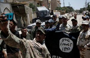 Iraqi Army units fighting Islamic State miitants in Mosul