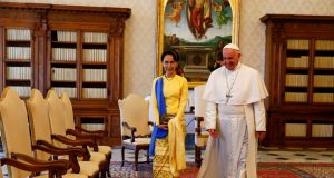Pope Francis Aung San Suu Kyi