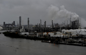 flooded refinery