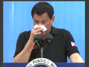 ALLERGIC SA FLOWER? | Coughing fit attacks Duterte during speech in bird flu-hit Pampanga