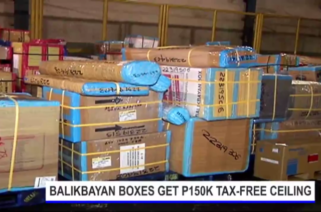 tax free balikbayan boxes