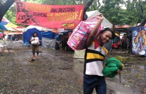 Lumad at UP Diliman encampent