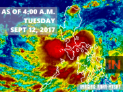 #MARINGPH | Flights and some boat and bus trips cancelled by foul weather NOAA Clouds 0400am Sept12, 2017