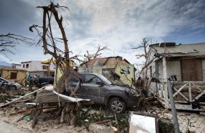 Aftermath of Hurricane Irma Carribean