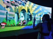 Pop-up digital park teaches kids about prevention and nutrition