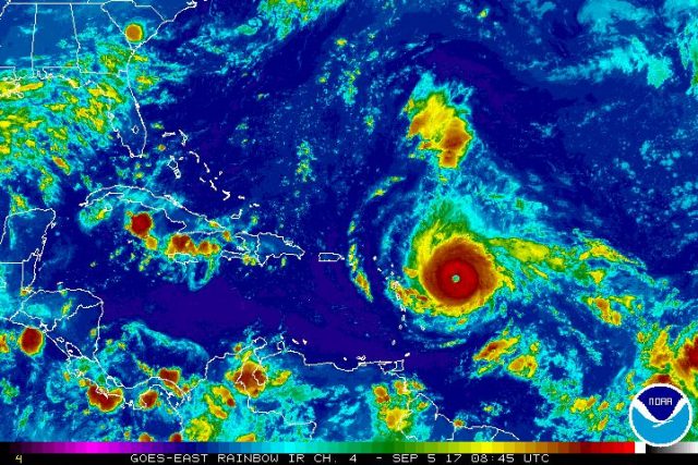 Hurricane Irma by satellite