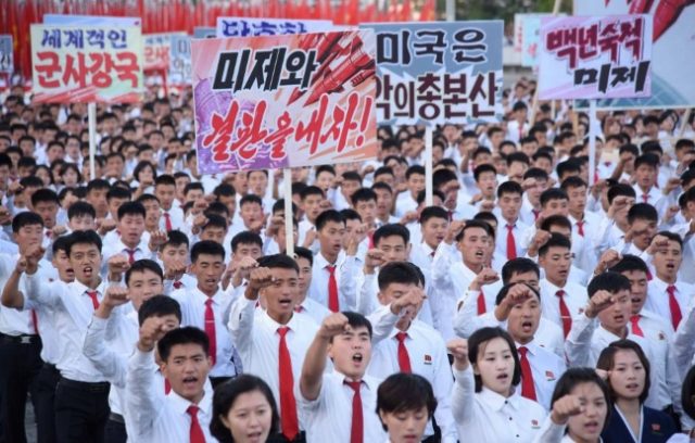 North Korea anti-US rally