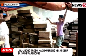 Illegal lumber QC warehouse