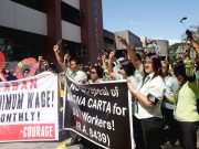 minimum wage rally