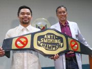 WATCH | Pacquiao has a new belt: ‘Anti-Smoking Champion’