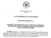 WATCH | Duterte signs EO creating Presidential Anti-Corruption Commission
