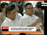 WATCH | Solano says Atio did not die of hazing; had pre-existing heart condition John Paul Solano