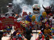 After September quakes, Mexico’s Day of the Dead parade honors rescuers