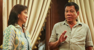 Vice President Leni Robredo and President Rodrigo Duterte