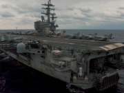 U.S. Navy plane crashes in Philippine Sea; three missing USS_Ronald_Reagan_operating_at_sea_REU