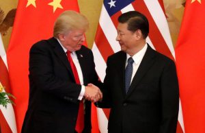 U.S. President Donald Trump and China's President Xi Jinping Interaksyon