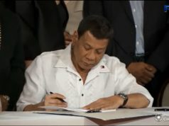 Duterte signing GAA 2018