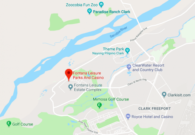 Googlemap_Fontana_leisure_resort_Clark_Freeport