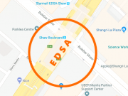 WATCH | TV news hen, crew hurt in EDSA-Shaw vehicular accident StreetMap_EDSA_Shaw