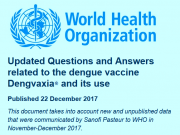WHO updates Q&A on Dengvaxia WHO_new_Denvaxia_FAQ