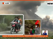 WATCH | Mt. Mayon blows twice, scatters ash and grits over Camalig, Guinobatan Mayon_Volcano_Guinobatan_ashfall_News5grab