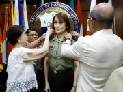 LtCol_Reserve_Geraldine_Roman_receives_epaulet_AFP_handout