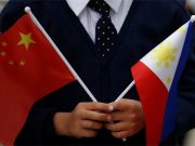 Philippines, China flags
