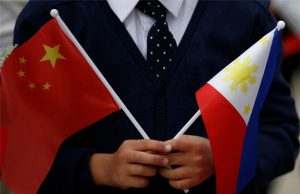 Philippines, China flags