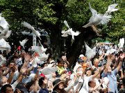 Japan’s Abe sends offering to controversial shrine on World War Two anniversary